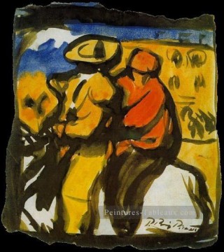 Picador et Monosario 1900 cubisme Pablo Picasso Peinture à l'huile